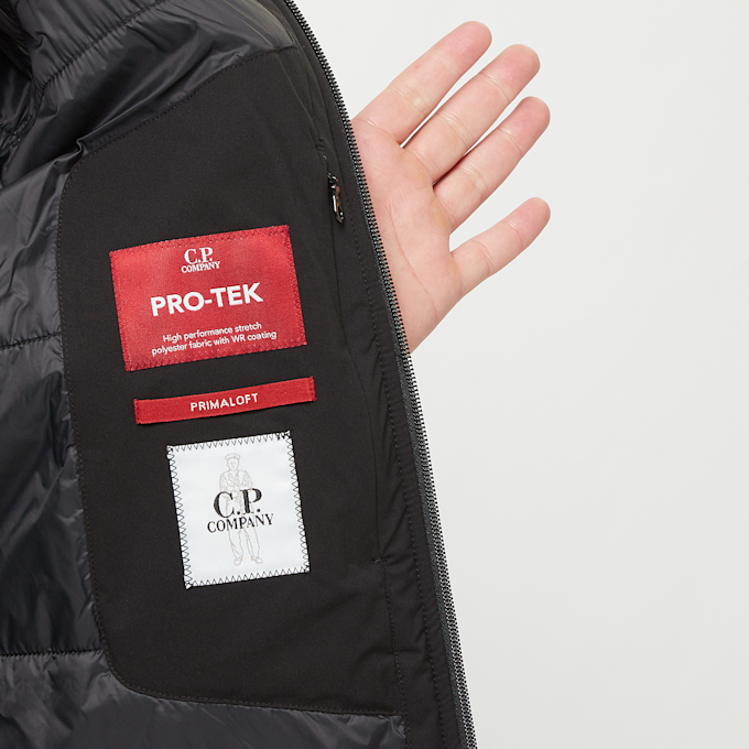 C. P. Company Pro-Tek Padded Hooded Jacket black 87147 6