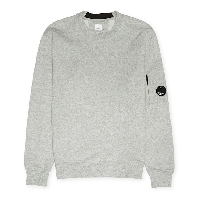 C. P. Company Diagonal Raised Fleece Lens Sweatshirt grijs 90440 1