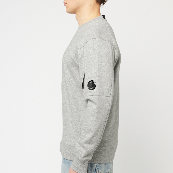 C. P. Company Diagonal Raised Fleece Lens Sweatshirt grey 90440 3