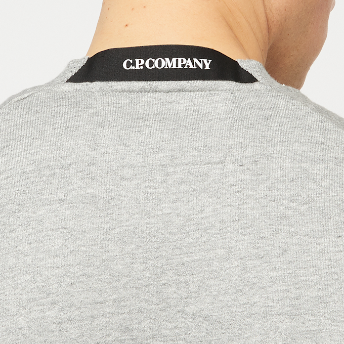 C. P. Company Diagonal Raised Fleece Lens Sweatshirt grey 90440 6