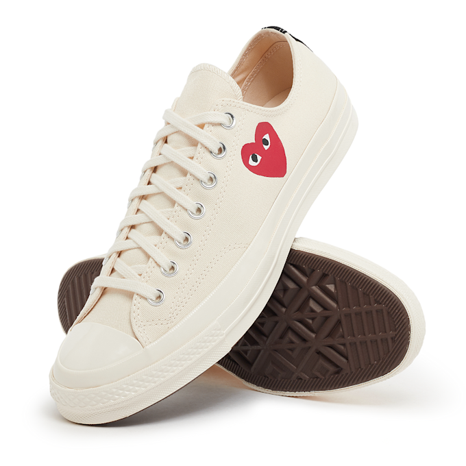 Comme des Garcons Play Small Red Heart Chuck Taylor All Star '70 Low beige 87160 7