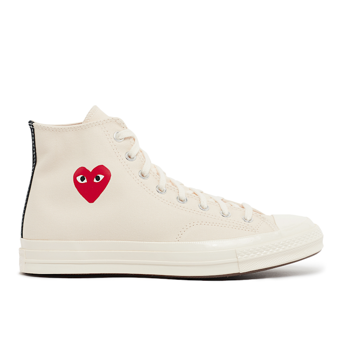 Comme des Garcons Play Small Red Heart Chuck Taylor All Star '70 Hi beige 87161 2