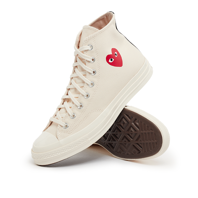 Comme des Garcons Play Small Red Heart Chuck Taylor All Star '70 Hi beige 87161 7