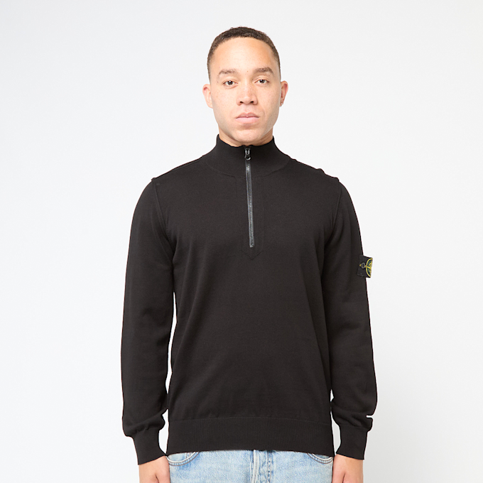 Stone Island Longsleeve Poloshirt schwarz 85458 1