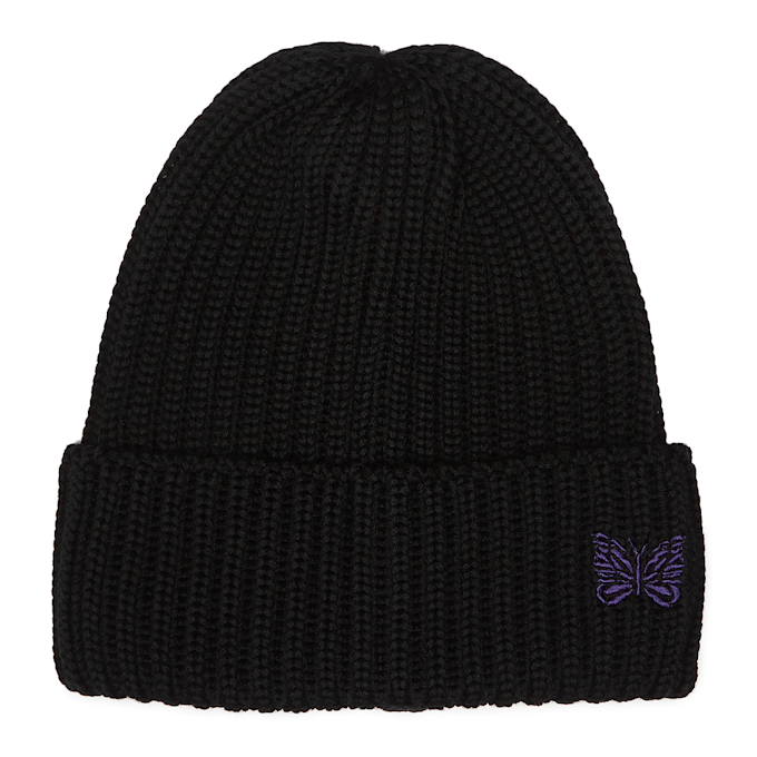 Needles Watch Beanie Merino Wool zwart 87204 1