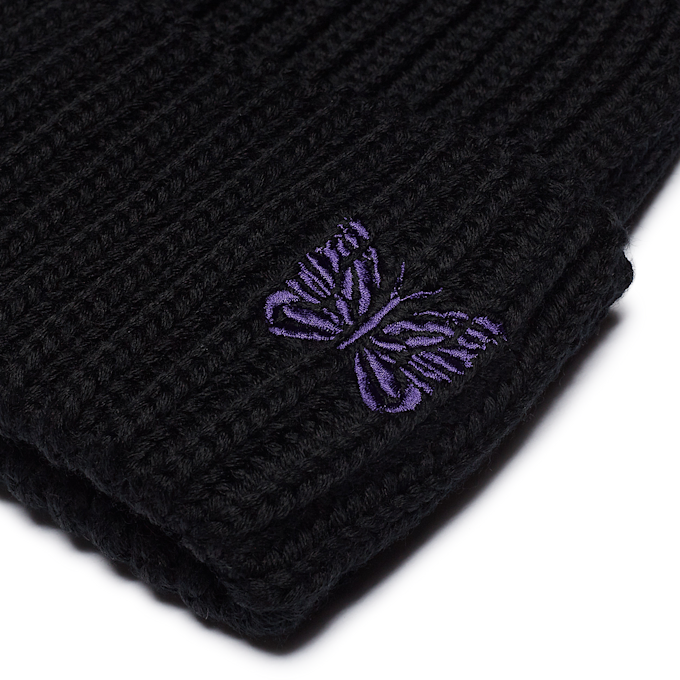 Needles Watch Beanie Merino Wool schwarz 87204 3