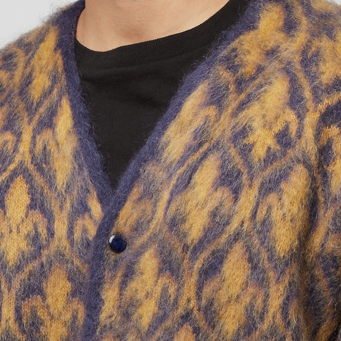 Needles Mohair Cardigan - Ornament geel 87205 5