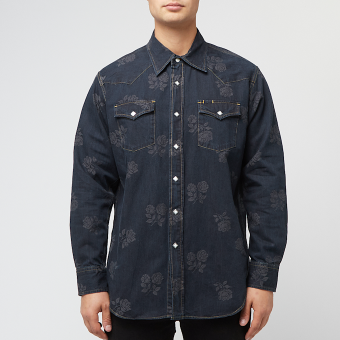 Needles Western Shirt - 8oz Denim / Rose Jq. blue 85502 2