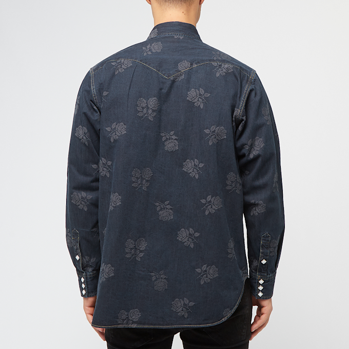 Needles Western Shirt - 8oz Denim / Rose Jq. blue 85502 4