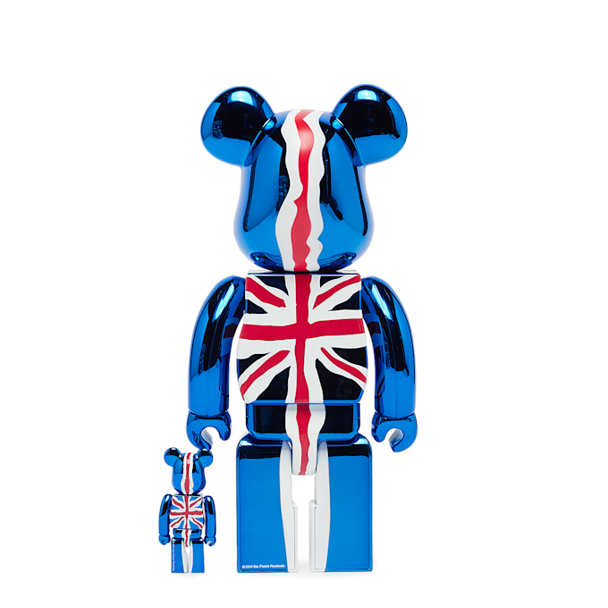 Medicom Bearbrick Sex Pistols"God Save The Queen" Chrome 100% & 400% multicolor 91009 3