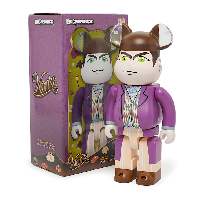 Medicom Bearbrick Willy Wonka 400% roze 87215 4