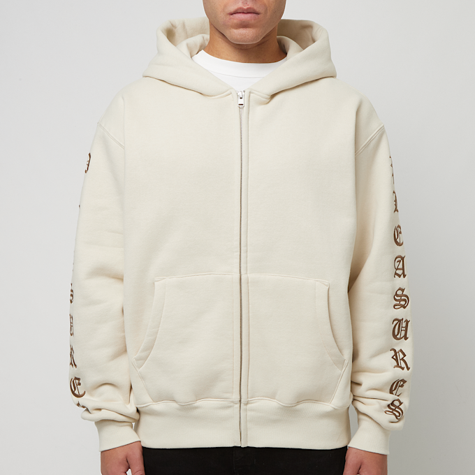 Pleasures OE Zip Up Hoodie beige 89178 2