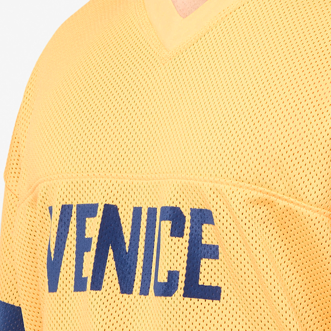 ERL Venice 76 Knit Football Top geel 85544 5