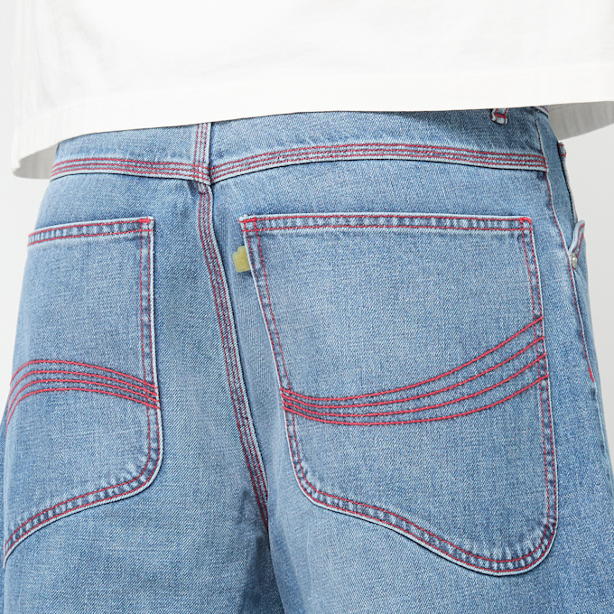 ERL Denim Indiana Skate Shorts Woven blauw 89702 5