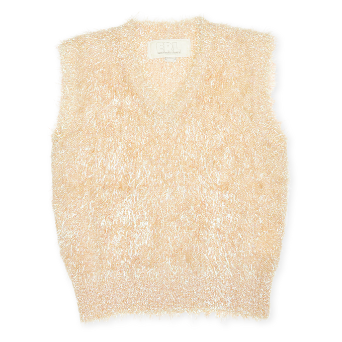 ERL Psyche Sleeveless Sweater Vest Knit beige 89703 1