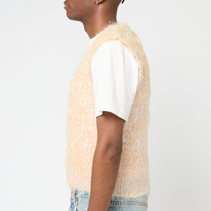 ERL Psyche Sleeveless Sweater Vest Knit beige 89703 3