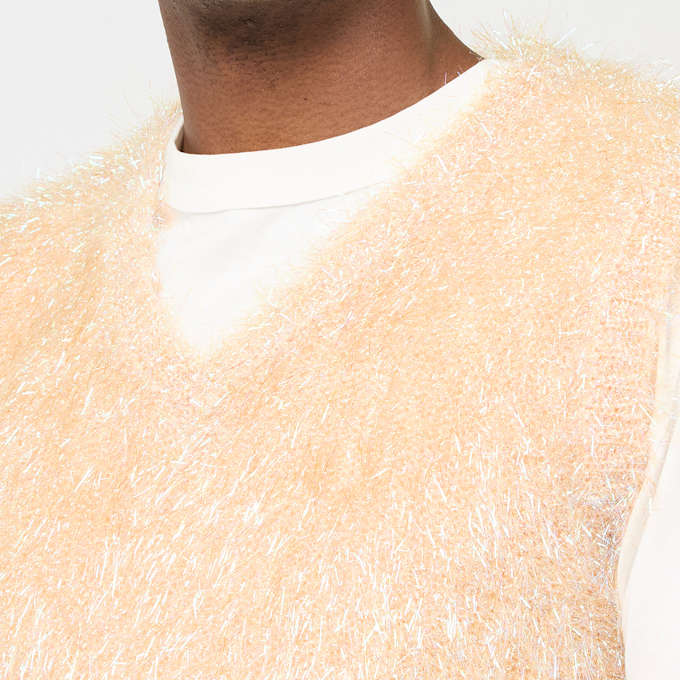 ERL Psyche Sleeveless Sweater Vest Knit beige 89703 5