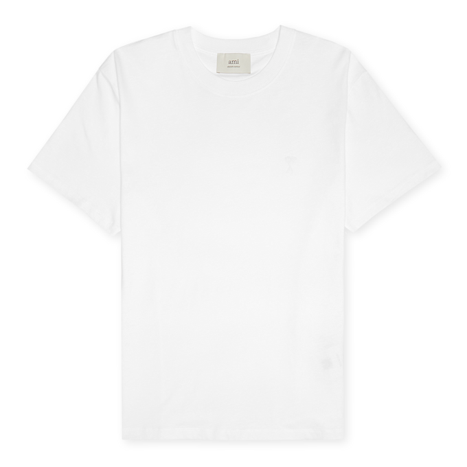 AMI PARIS T-Shirt Classic Tonal wit 90358 1