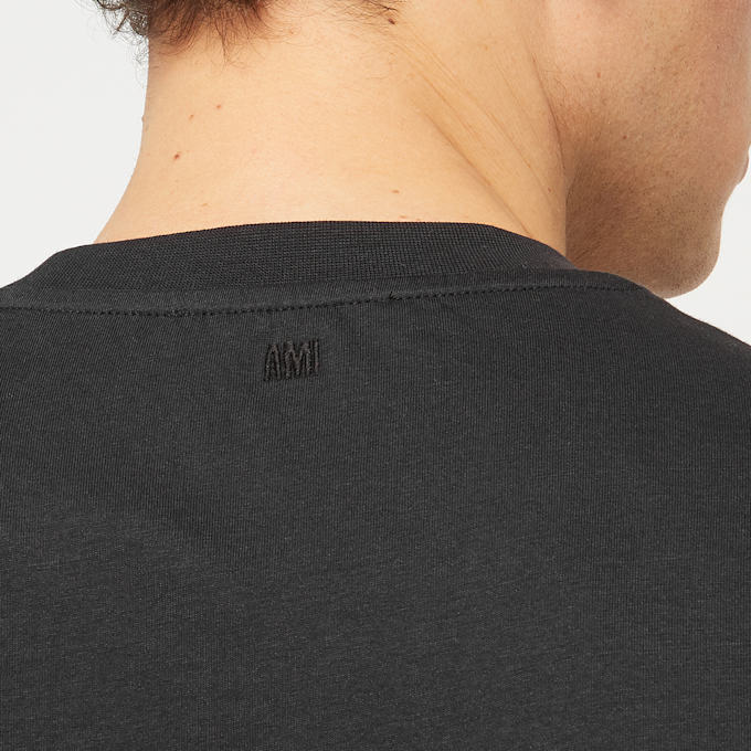 AMI PARIS T-Shirt Classic Tonal zwart 88412 6