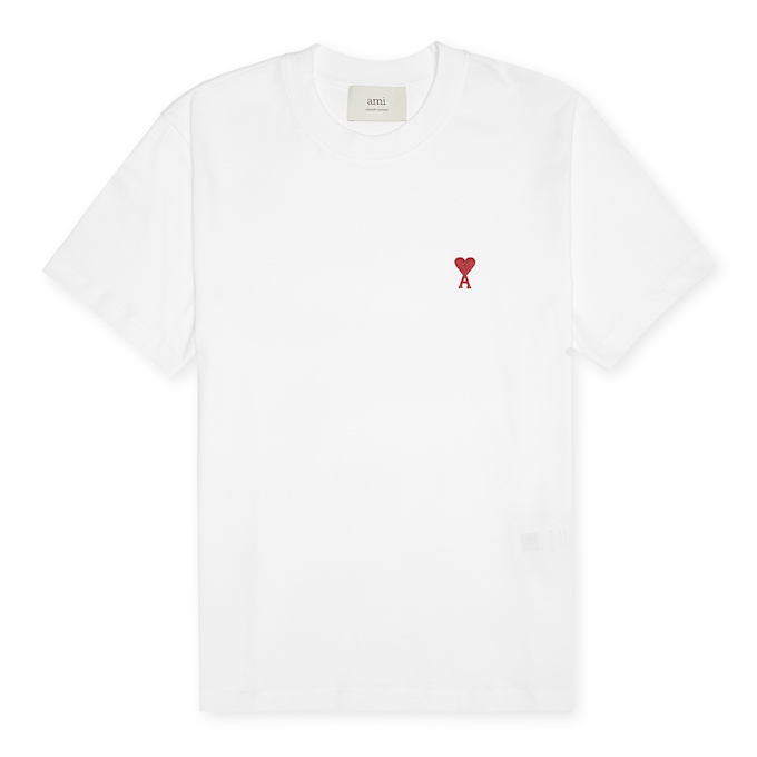 AMI PARIS T-Shirt Classic Red weiß 90600 1