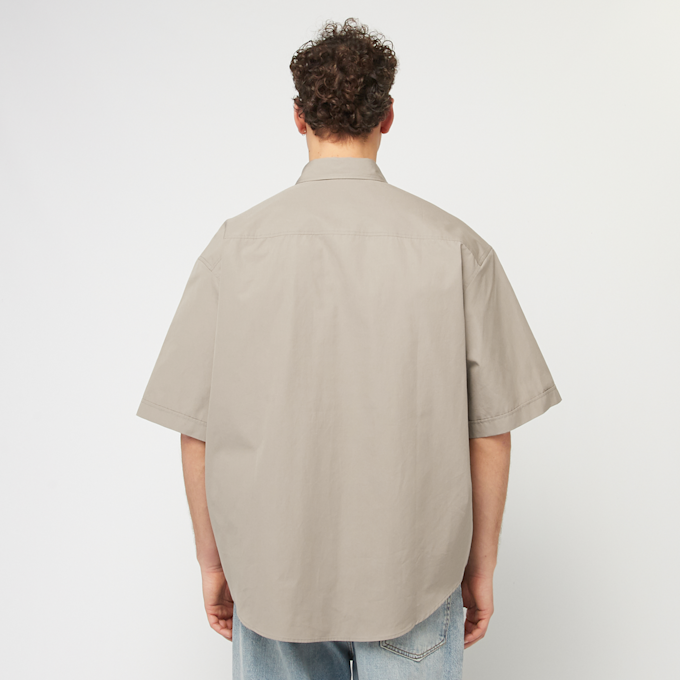 AMI PARIS Short Sleeve Boxy Shirt beige 87248 4