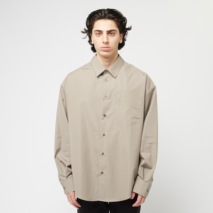 AMI PARIS Ami De Coeur Boxy Fit Shirt beige 88641 2