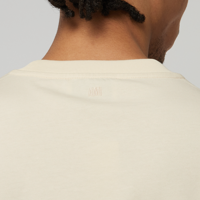 AMI PARIS T-Shirt aus Baumwolle beige 85550 5
