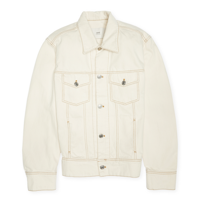 AMI PARIS Trucker Jacket beige 85549 1