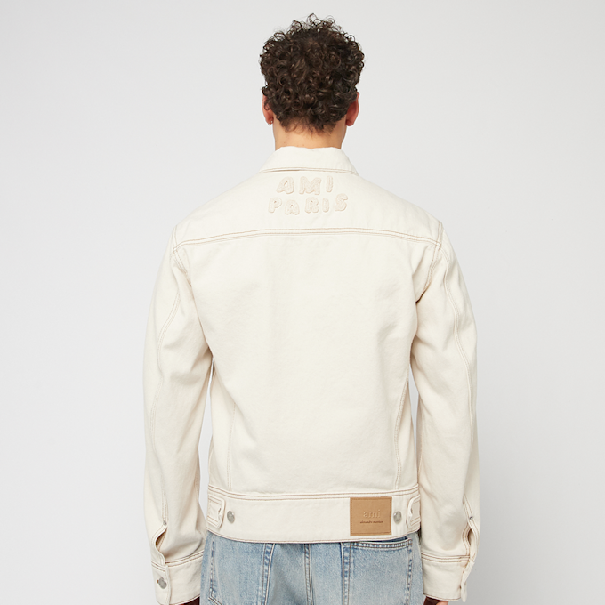 AMI PARIS Trucker Denim Jacket beige 85549 4