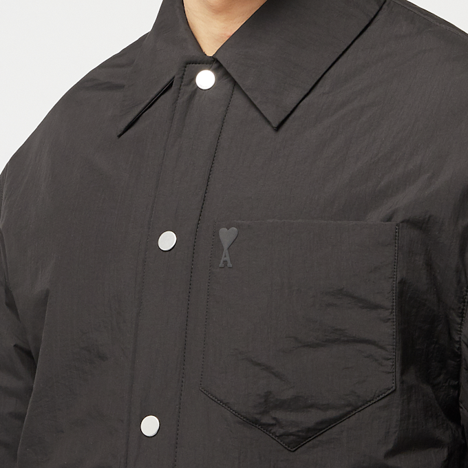 AMI PARIS Padded Ami De Coeur Overshirt zwart 90562 5