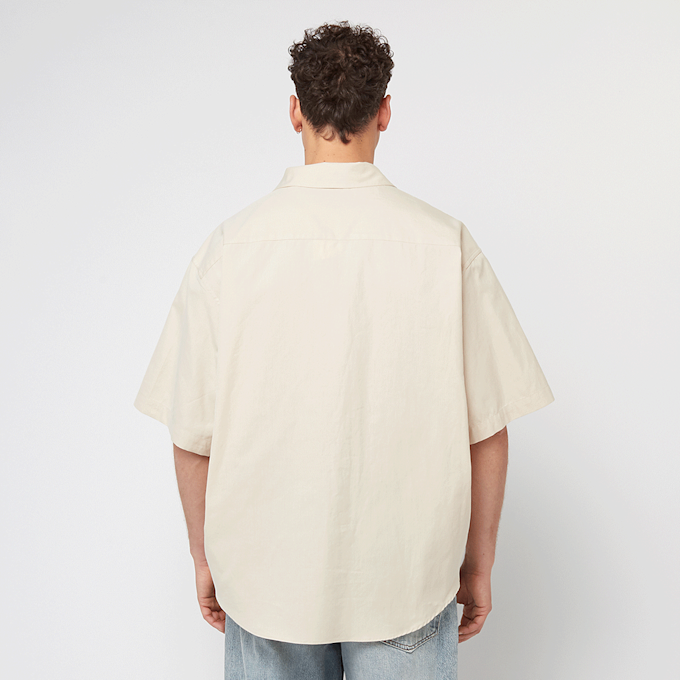 AMI PARIS Short Sleeve Boxy Shirt beige 90819 4