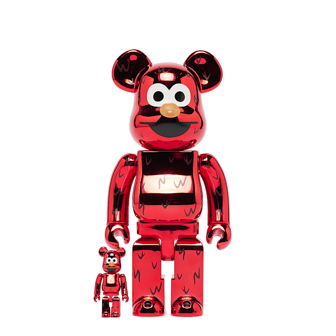 Medicom Bearbrick Elmo Chrome Ver. 100% & 400% multi-colour 90368 1