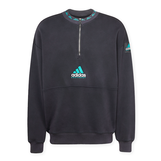 adidas Originals EQT Fleece Halfzip Sweatshirt zwart 88743 1