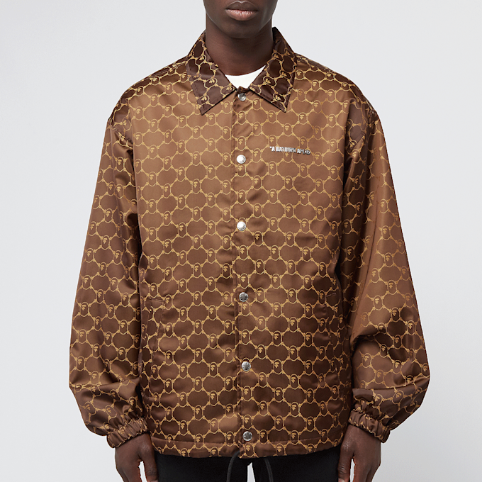 A Bathing Ape Solid Camo Jacquard Nylon Reversible Coach Jacket M bruin 88770 1