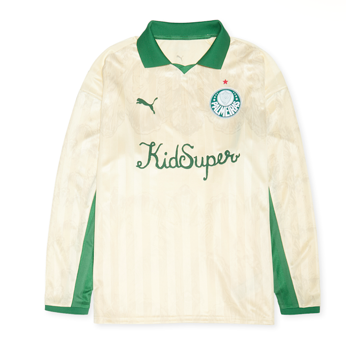 PUMA x KidSuper Palmeiras Longsleeve Retro Shirt beige 87306 1