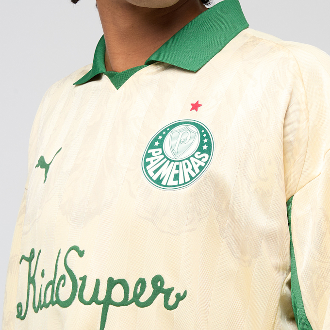 PUMA x KidSuper Palmeiras Longsleeve Retro Shirt beige 87306 5