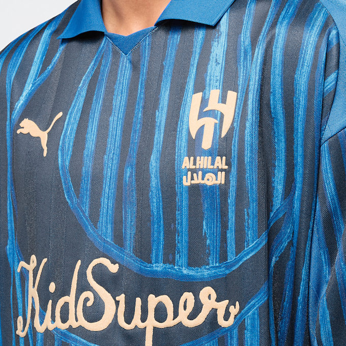 PUMA x KidSuper Al Hilal SFC Longsleeve Retro Shirt blau 88469 5