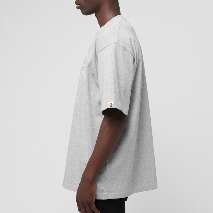 A Bathing Ape Chain Stitch College Relaxed Fit Tee grey 88762 3