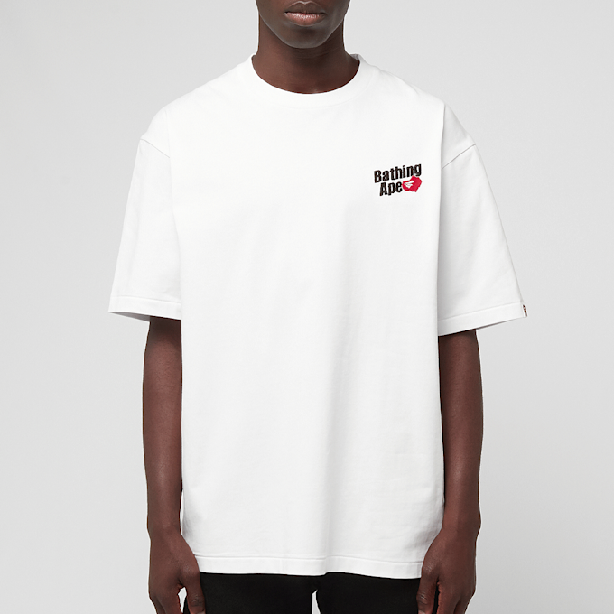 A Bathing Ape Logo Relaxed Fit Tee weiß 87766 2