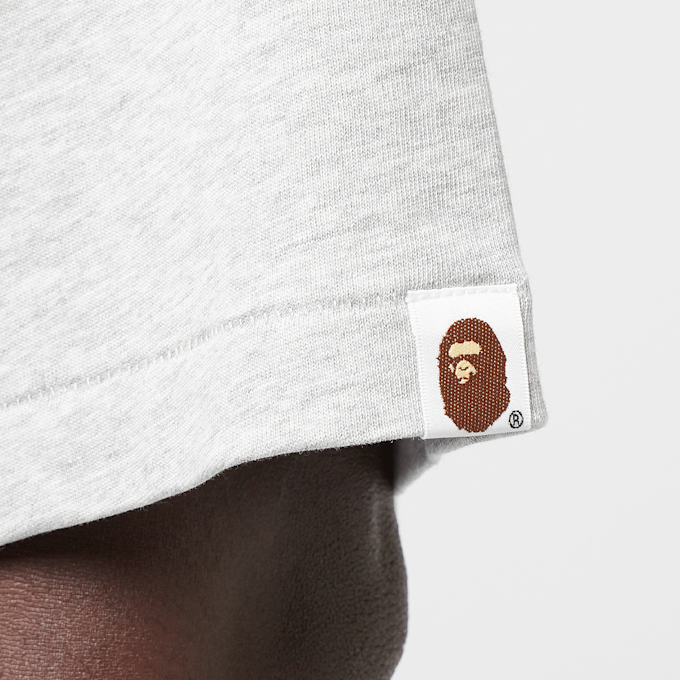 A Bathing Ape Logo Relaxed Fit Tee grijs 90444 6