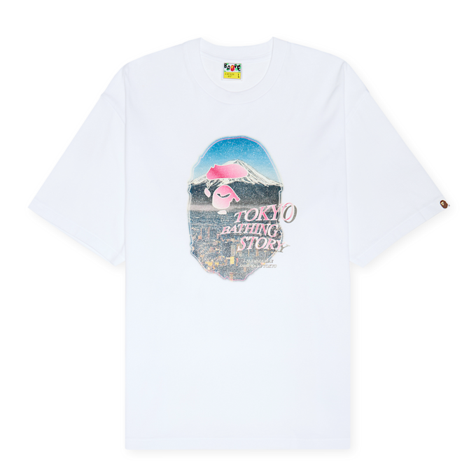 A Bathing Ape Cityscape Ape Head Relaxed Fit Tee white white 88763 1
