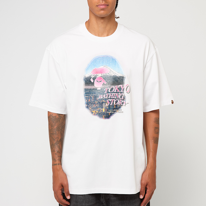 A Bathing Ape Cityscape Ape Head Relaxed Fit Tee white white 88763 2