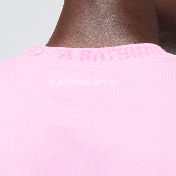 A Bathing Ape One Point Relaxed Fit Tee lichtroze 86326 6