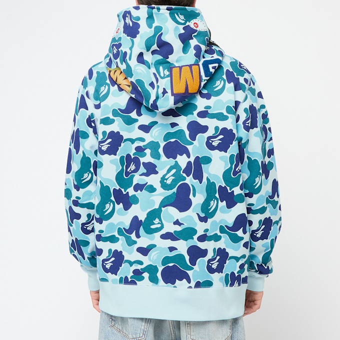 A Bathing Ape ABC Camo Crystal Stone Shark Full Zip Hoodie blue black 89412 4