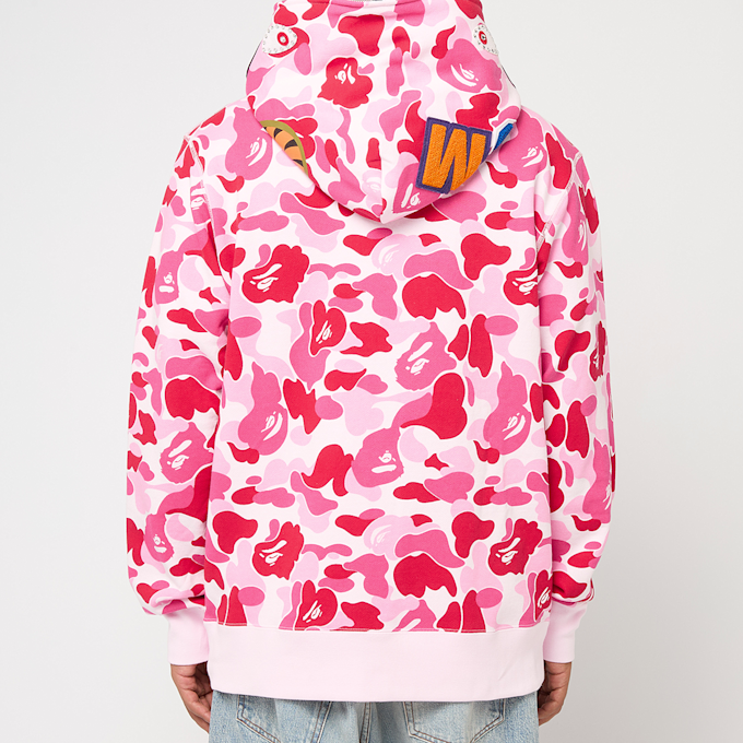 A Bathing Ape ABC Camo Crystal Stone Shark Full Zip Hoodie light pink 89413 4