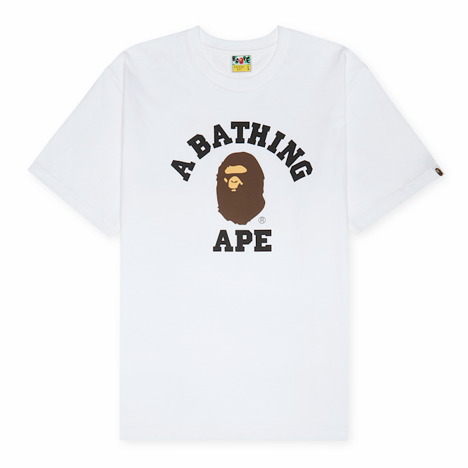 A Bathing Ape College Tee white 87769 1