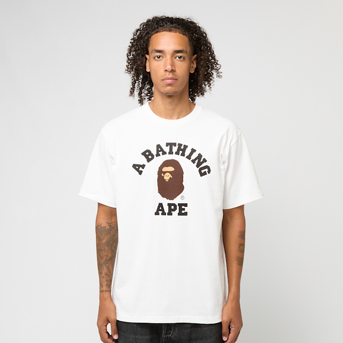 A Bathing Ape College Tee white 87769 2