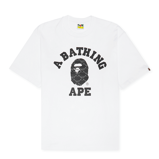 A Bathing Ape College Monogram College Relaxed Fit Tee weiß 87770 1