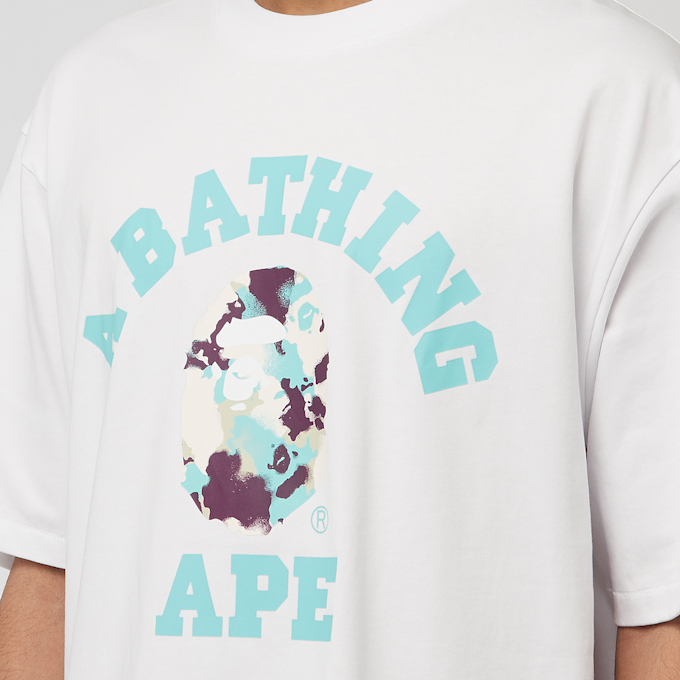 A Bathing Ape Map Camo College Relaxed Fit Tee white 90188 5
