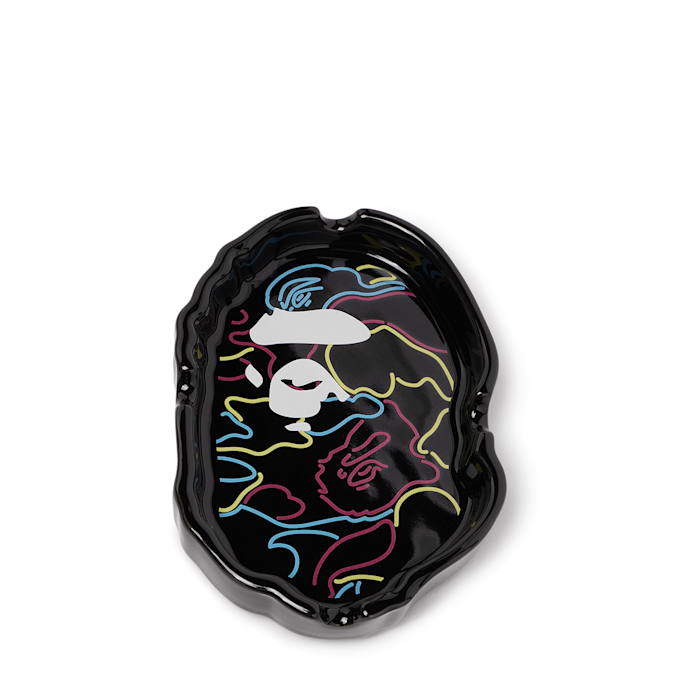A Bathing Ape Neon Camo Ape Head Ashtray schwarz 90755 1